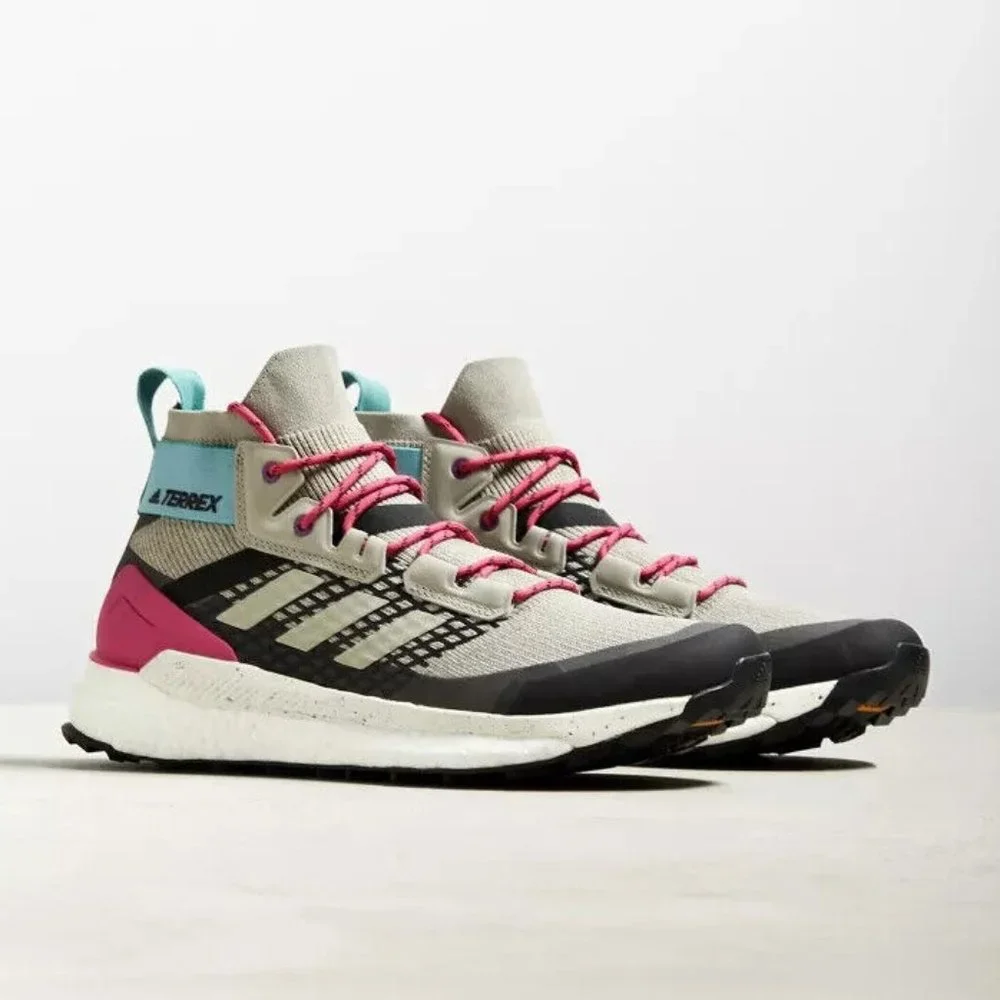 Adidas Terrex Free Hiker Sneakers Sesame Carbon Magenta Mens Size 8.5 - Picture 1 of 7